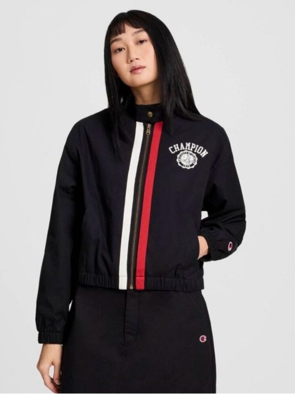 Champion Game Day Full Zip Jacket Black Small NWT Athletic Top